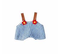 LeeQinersw Salopette Poupée BJD Salopette Short Bretelles Tenue Accessoire avec Rayures et Fleur Brodée en Tissu Doux Adaptée à Photographie Exposition Jeu Créatif Collection , Bleu Foncé