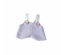 LeeQinersw Salopette Poupée BJD Salopette Short Bretelles Tenue Accessoire avec Rayures et Fleur Brodée en Tissu Doux Adaptée à Photographie Exposition Jeu Créatif Collection , Violet