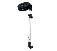 LeeQinersw Scooter Guidon Barre Main Courante Tige Ajustable Poteau Appui avec Poignée Coussinée en Mousse Métal Fixations Noires Montage Stable Adapté aux, Argent, 10 Pouces