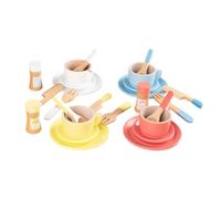 LeeQinersw Service à Thé En Bois pour Enfants, Jeu de Rôle et Imagination, Style B