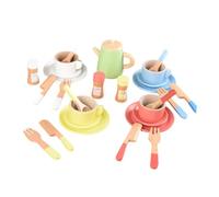 LeeQinersw Service à Thé En Bois pour Enfants, Jeu de Rôle et Imagination, Style C