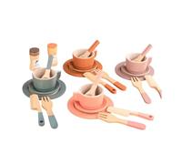 LeeQinersw Service à Thé En Bois pour Enfants, Jeu de Rôle et Imagination, Style D