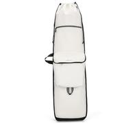 LeeQinersw Skateboard Sac de Rangement Porte-Skateboard Planche à roulettes Compartiments Pratiques Toile Étanche Convient pour Vie Sorties Sportives, Beige, 88-34cm