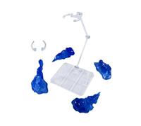 LeeQinersw Smoke Effet Modèles Ensemble pour Support D'Exposition Accessoires Réalistes Multifonctions DIY Stand Adaptable pour Figurines Props Fumée, Bleu