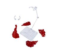 LeeQinersw Smoke Effet Modèles Ensemble pour Support D'Exposition Accessoires Réalistes Multifonctions DIY Stand Adaptable pour Figurines Props Fumée, Rouge
