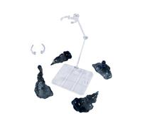 LeeQinersw Smoke Effet Modèles Ensemble pour Support D'Exposition Accessoires Réalistes Multifonctions DIY Stand Adaptable pour Figurines Props Fumée, Noir