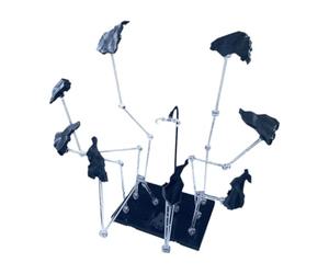LeeQinersw Socle pour Figurine D'Action Base pour Figurine Support de Personnage Présentoir de Collection Modulable avec Combinaisons Multiples Adapté pour, Gris