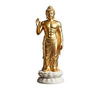 LeeQinersw Statue de Bouddha Mus Figurine de Bouddha, Ornement, Sculpture Bouddhiste pour Chambre et Salle à Manger, Style A