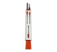 LeeQinersw Stylo de Nettoyage Écouteurs Kit Hygiène Électronique Brosse Compacte Pointe Métal Éponge Flocage Plastique pour Ports et Convient aux de Travail, Blanc Rouge