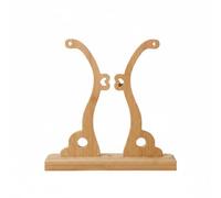LeeQinersw Support Bambou Porte Éventail Dispositif Présentation Socle Détachable Bois pour Exposition Souvenirs Décoration Rangement Étagère Lecture, Bois Clair