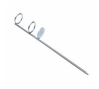 LeeQinersw Support Canne à Pêche Porte-Canne à Piquet Métal Antirouille Double Boucle Tige Épaissie pour Pêche en Rivière Lac , Support De Canne À Pêche Simple avec Double Anneau, Grande Taille 50