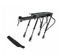 LeeQinersw Support Chargement Arriere pour Bicyclte en Aluminium Plateau Rails Lateraux Surleves pour Fixation Stable s Sacs Lors s placements