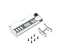 LeeQinersw Support D'aileron Arrière En Métal, Modification à Faire Soi-même, Haute Performance, Remplace Le Support de Montage pour Voiture RC 1/16 16213, Argent