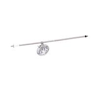 LeeQinersw Support de Mât de Drapeau Robuste avec Ventouse, Installation Facile pour Camping-Cars, Yachts, Camions, Argent