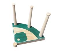 LeeQinersw Support de Porte-anneau de Baseball avec Un Rack D'affichage de Conception de Stade de 3 Piliers pour