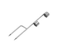 LeeQinersw Support en métal pour Parasol de terrasse avec Deux piquets, ancrage pour Jardin, S