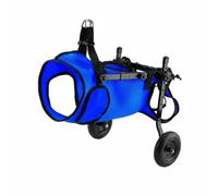 LeeQinersw Support Fauteuil Roulant Chien Chariot Mobilité Aide Marche Harnais Arrière Conception pour Faiblesse et Paralysie des Pattes Arrières Soutien Stable, Bleu, XS 0.5-3.5 Kg