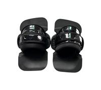 LeeQinersw Surf Footstraps Sangle Plaque Pad Fixation Antidérapante Confort en TPU avec Interface Texturée Réglable Convient à Planche de Kitesurf Planche de, S02 Glossy Black