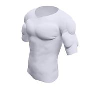 LeeQinersw T-shirt faux muscle pour homme, sous-vêtement de simulation pour le Nouvel An, un mariage ou Halloween, M