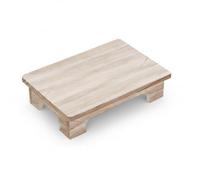 LeeQinersw Table Basse en Bois Massif Paulownia, 50cm X 28cm X 10cm, 50 De Long - Couleur Légèrement Rôtie - sans Peinture Bois Massif