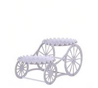 LeeQinersw Table Ronde Tripode avec Étagère Table Basse Bout de Canapé Table de Chevet Bois de Caoutchouc et Bois Multicouche Surface Lisse Facile à Nettoyer, Blanc, 48-48-61cm