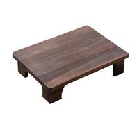 LeeQinersw Table Thé Basse Compacte, Marron, 50CM | Multifonctionnelle, table basse En Bois, Solide, Meuble