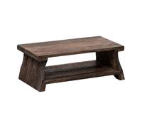 LeeQinersw Table Thé en Bois Massif Étagère Ouverte Structure Repliable pour Usage Quotidien Salon Chambre Tatami Balcon, 50x30x20cm