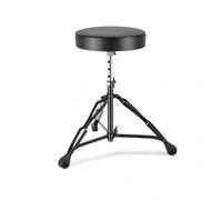 LeeQinersw Tabouret Batterie avec Siège Rond Rembourré et Base Trépied Métallique Stable pour Percussionnistes Hauteur Réglable pour Pratique et Performance