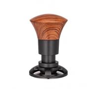 LeeQinersw Tasseur à Café Espresso Tasseur Café Presseur Tamper à Ressort en Acier Inoxydable avec Manche Bois Retour Automatique pour Tassage Niveau Convient à, 51mm
