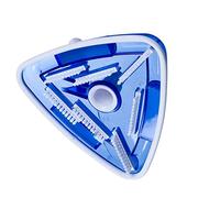 LeeQinersw Tête d'Aspirateur de Piscine Triangulaire Transparente Brosse d'Aspiration Portable Accessoire Multifonction Outil pour Nettoyage du Fond Commande