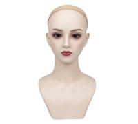LeeQinersw Tête de Mannequin Buste de Présentation Support Perruque Socle Épaule pour Chevelures Chapeaux Foulards Bijoux en PVC Mat Surface Lisse Maintien