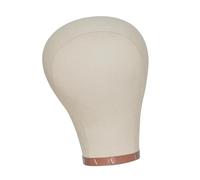 LeeQinersw Tête de mannequin en toile avec trous de montage MANIKIN Afficher le support de perruque pour faire des perruques, 21po