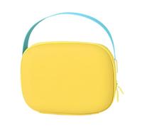 LeeQinersw Trousse de maquillage de, pochette de rangement, sac à main portable en cuir PU résistant à l'eau, Jaune