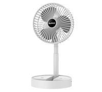 LeeQinersw Ventilateur de Bureau Portable Ventilateur Ventilateur de Table Ventilateur Personnel Ventilateur sans Fil à Hauteur Ajustable en pour Refroidissement, Blanc, Standard