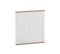 LeeQinersw Vitrine Acrylique Compartimen en Grille Peu Encombrante Boîte D'affichage Acrylique Murale Morne pr Chambre, 60x60mm, 36 Grilles