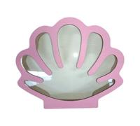 LeeQinersw Vitrine avec Couvercle en Verre Acrylique pour Les Souvenirs à La Maison Ou à La Plage, Rose