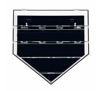 LeeQinersw Vitrine en Forme Terrain Baseball Haute Traparence Vitrine Traparente Boîte D'exposition Cvercle Articulé pr Renfoncement Svenirs, 12 Balles