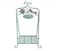 LeeQinersw Welcome Stand Support Plante Étagère Fleurs Présentoir en Fer Forgé Structure Autoportante avec Ornements Défilés Convient à Accueil Véranda Galerie Couverte