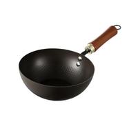 LeeQinersw Wok en fer pour cuisson à induction, ustensile de cuisine chinois pour hôtel et camping, 20cm