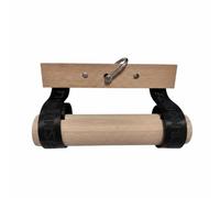 LeeQinersw Wrist Strength Appareil Musculation Poignet Renforcement Prise Poignée en Bois Hêtre Sangle Nylon Crochet Métal Travail Ciblé Avant-bras Prise, 6.8cm