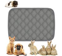 LeerKing Tapis de Propreté Réutilisables pour Chien Lapin Cochons d'Inde Furet Animaux Lavable Pee Pad Anti-fuites Gris, 60 x 45cm