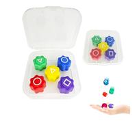 LEERMEIZI Jeu Traditionnel coréen, Jeu coréen Gonggi, Gonggi Jack Stone Pebbles Set, Gong Gi, Gonggi Korean Game, pour Tous (5 Pcs + 1 Boîte)