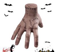 LEERMEIZI Mains glacées, Main réaliste à Carreaux, Main glacée, Figurine Gothique, Famille d'Adams Mains Froides glacées, Accessoires d'horreur adaptés pour Halloween et Cosplay