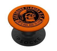 Leesburg Florida USA Moto Biker Skull PopSockets PopGrip Adhésif