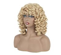 Leeven 12 Pouces Perruque Afro pour Femmes Noires avec Frange - Courte, Bouclée, Crépue 27613#
