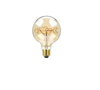 LEEVUS Ampoule Edison vintage 1 pièce rétro Edison à filament LED G125 Decoracion vintage en verre double cœur