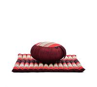 Leewadee Coussin de Méditation Zafu & Zabuton Set 70 x 70 cm Kapok