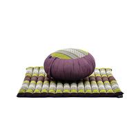 Leewadee Coussin de Méditation Zafu & Zabuton Set 70 x 70 cm Kapok
