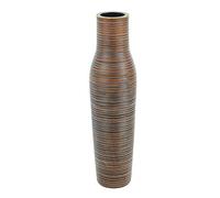 Leewadee Grand Vase A Poser Au Sol pour Branches Décoratives De Pampa, Vase en Bois De Manguier, 65 cm, Marron