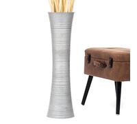 Leewadee Grand Vase A Poser Au Sol pour Branches Décoratives De Pampa, Vase en Bois De Manguier, 70 cm, Argentin